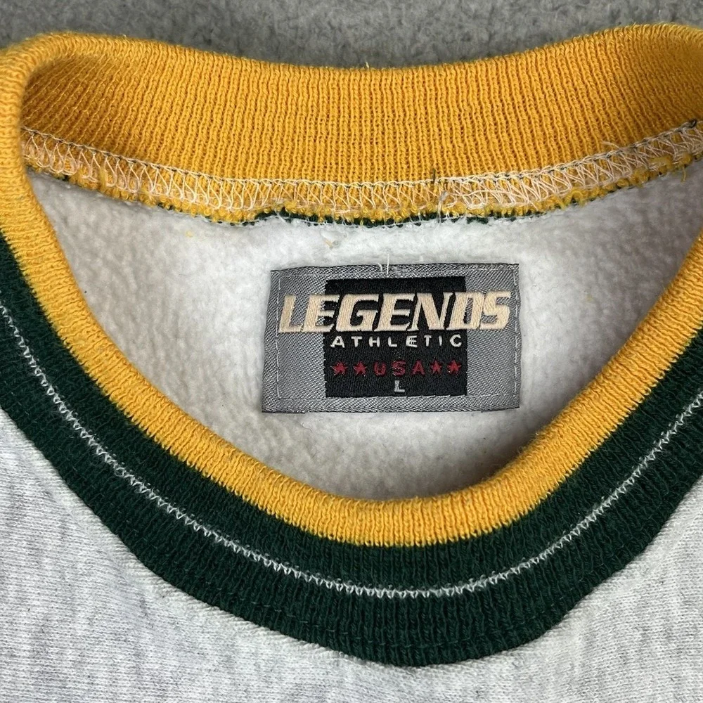 Vintage Green Bay Packers Legends Athletic Sweatshirt Superbowl Mens L USA Made